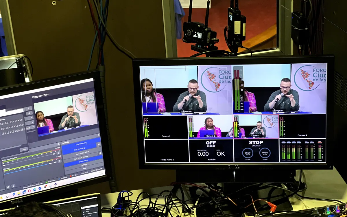 Producción de streaming multilingüe para evento corporativo en República Dominicana